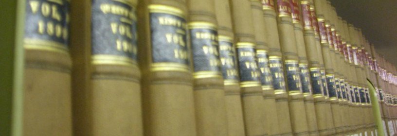 Row of law books