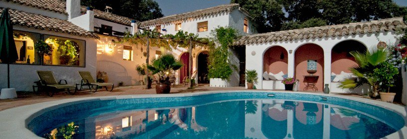 Spanish style home with inground pool