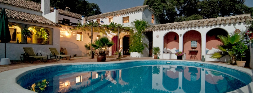 Spanish style home with inground pool