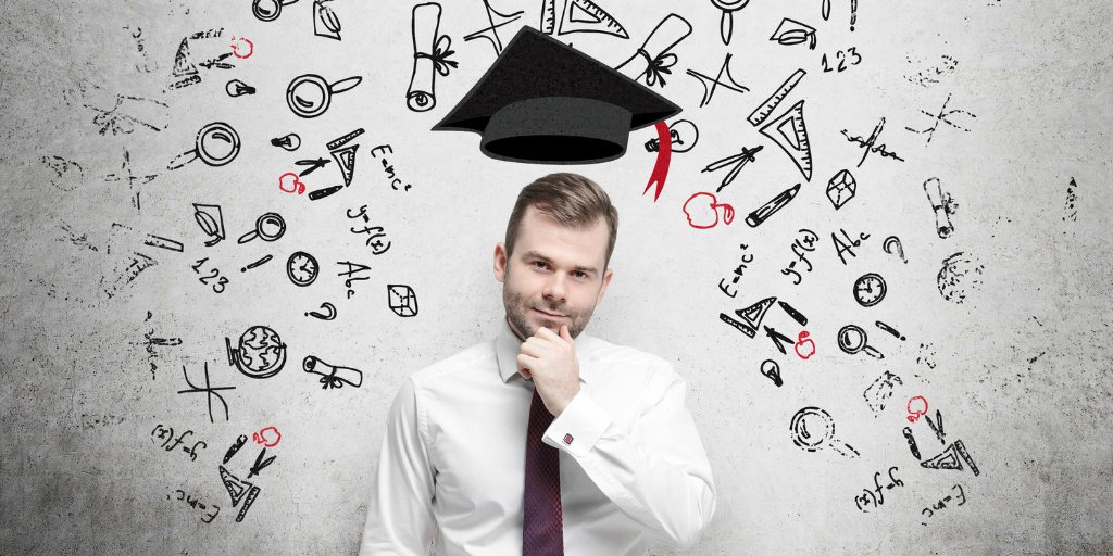 Realtor with University Graduation Cap
