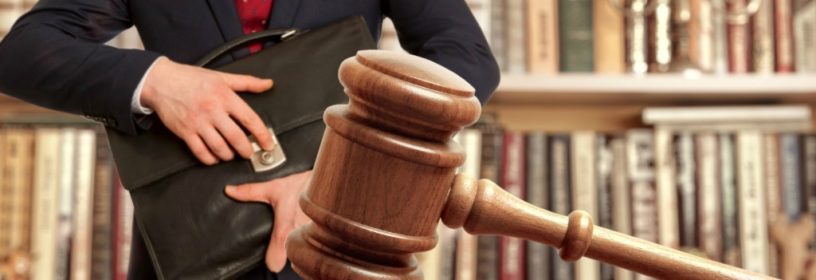 real estate agent in court