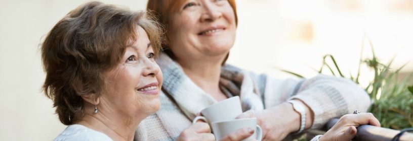 baby boomers drinking coffee