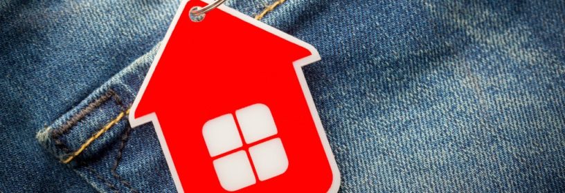 house keychain in pocket