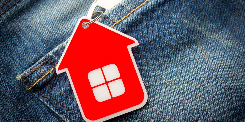 house keychain in pocket