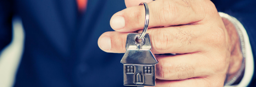 Agent holding keys to agent owned property