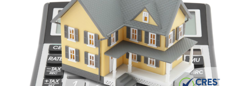 house on top of calculator