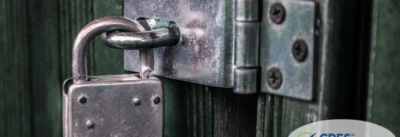 padlock on door