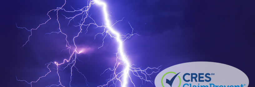 lightning in dark sky