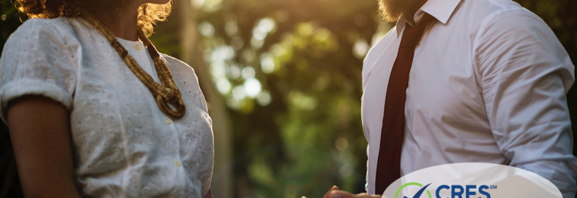 female and male friends or family discussing real estate deal
