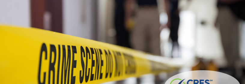 crime scene tape forensic team