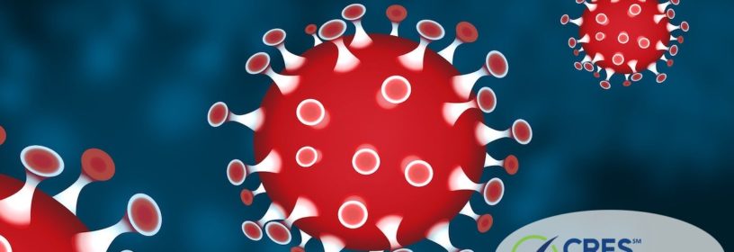caronavirus illustration of virus makeup