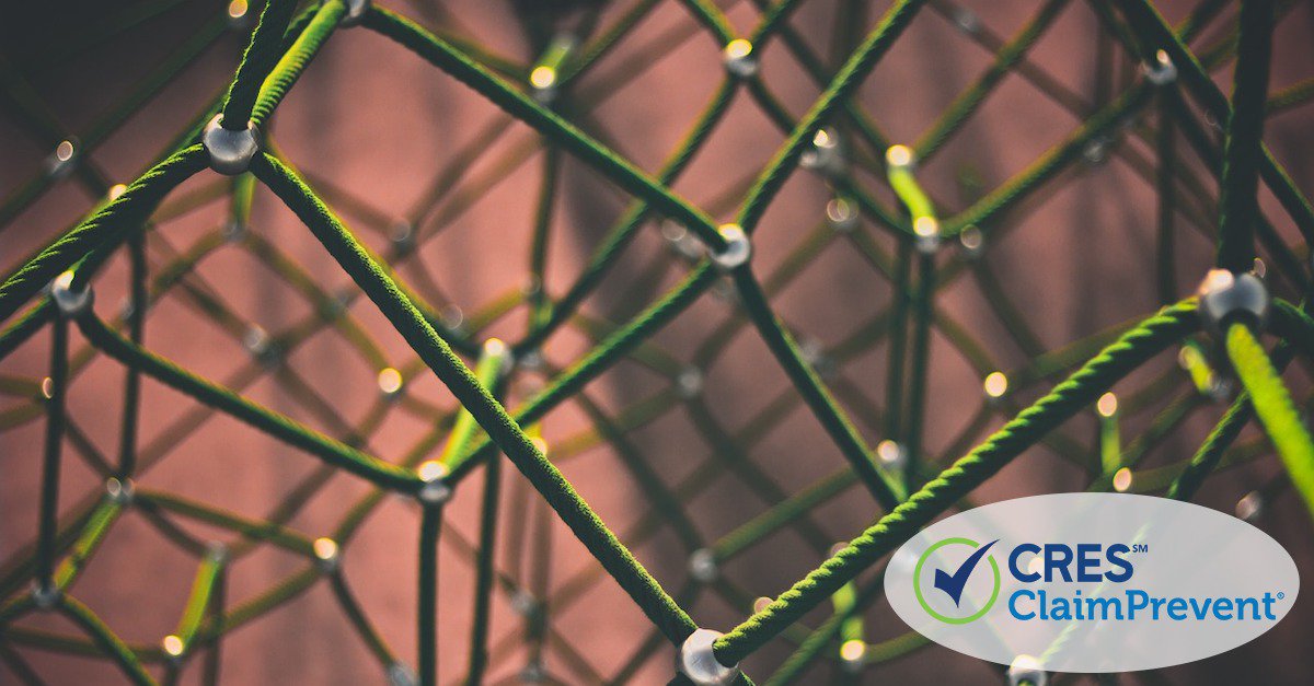 green netting framework outside of building