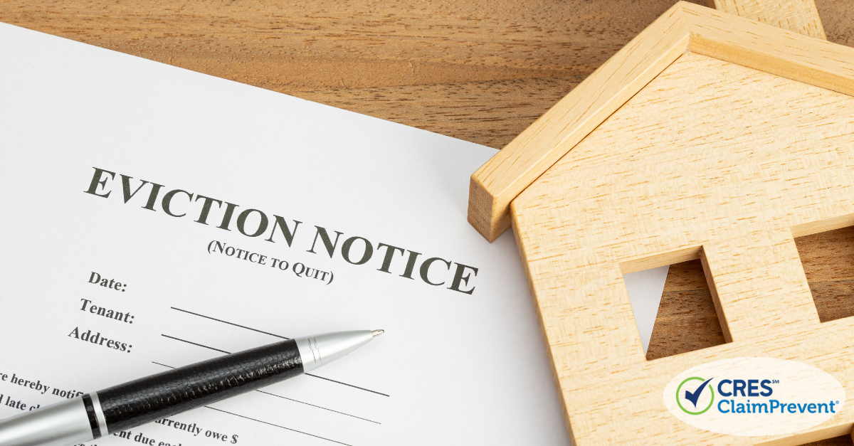 Eviction Notice on a desk
