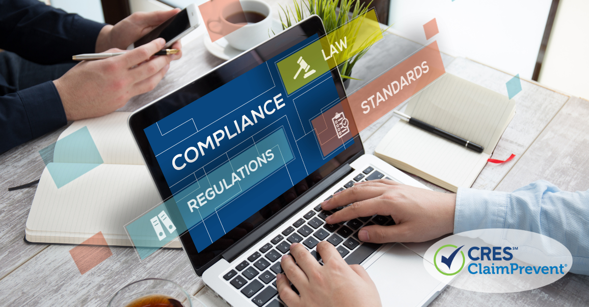 typing at computer compliance law standards regulations