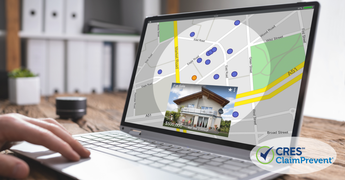 house hunting on map